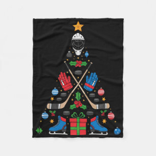 Cobertor De Velo Camiseta Árvore de Natal de Hóquei, Roupas da Pist