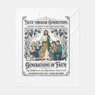 Cobertor De Velo Camiseta Árvore Genealógica de Jesus Fé Desenho