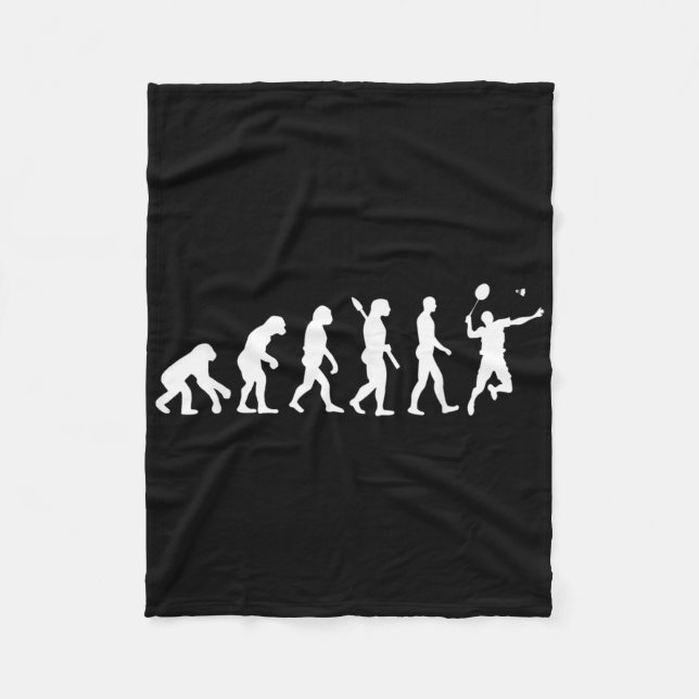 Cobertor De Velo Camiseta Badminton Evolution Funny Rackets Bola  (Frente)