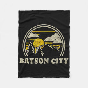 Cobertor De Velo Camiseta Bryson City North Carolina Nc Vintage Hik