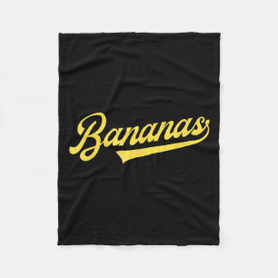 Cobertor De Velo Camiseta clássica Banana Retro Throwback Bananas.p