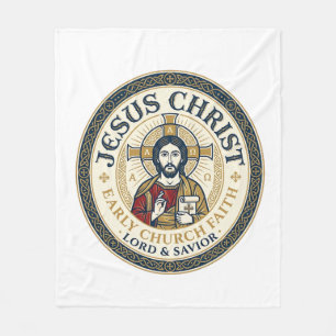 Cobertor De Velo Camiseta Cristã Antiga Pais do Deserto Jesus Ins