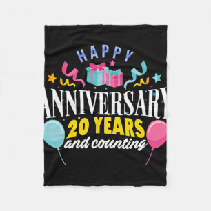 Cobertor De Velo Camiseta De 20 Para Casais De 20 Anos
