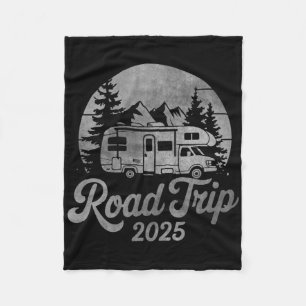 Cobertor De Velo Camiseta de acampamento RV Viagem de carro vintage