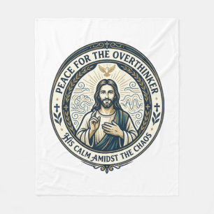 Cobertor De Velo Camiseta de Afirmações de Saúde Mental de Jesus In