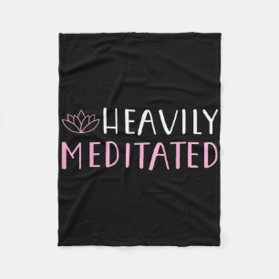 Cobertor De Velo Camiseta de Amantes de Yoga Profundamente Meditado