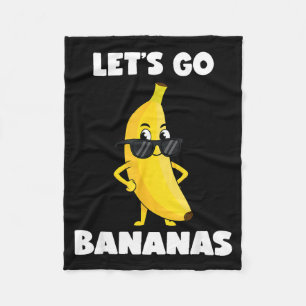 Cobertor De Velo Camiseta de bananas engraçadas banana fofa engraça