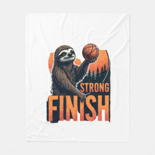 Cobertor De Velo Camiseta de Basquete de Preguiça Vintage Engraçado