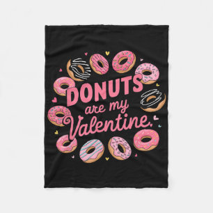 Cobertor De Velo Camiseta de Donut do Dia dos Namorados Doce Donut