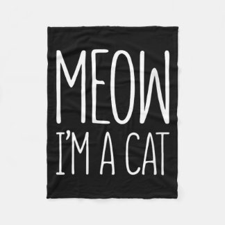 Cobertor De Velo Camiseta de Gato Meow Feminina Fantasia de Gato In