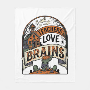 Cobertor De Velo Camiseta De Halloween Para Professores Professores
