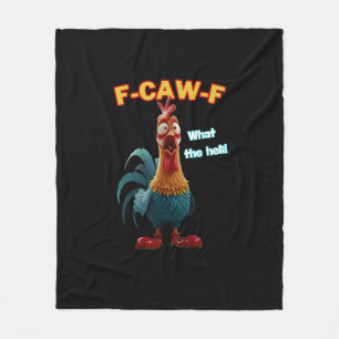 Cobertor De Velo Camiseta de Humor Avícola Funny Chicken F-Caw-F