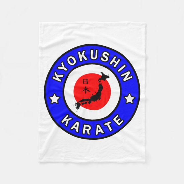 Cobertor De Velo Camiseta de Karate Kyokushin_2  (Frente)