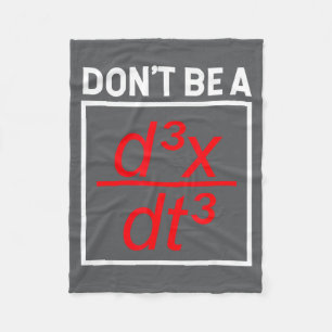 Cobertor De Velo Camiseta de Matemática - Não Seja Um D3x_dt3 - Não