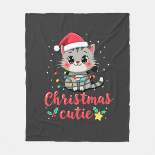 Cobertor De Velo Camiseta de Natal de Gatos Fofinhos de Natal para