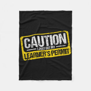 Cobertor De Velo Camiseta de Permissão de Aprendiz de Motorista Cui