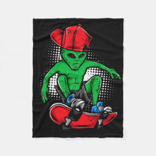 Cobertor De Velo Camiseta de Skate Alien Crente de Ovni's Skateboar