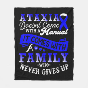 Cobertor De Velo Camiseta de Suporte à Família Ataxia Awarness129