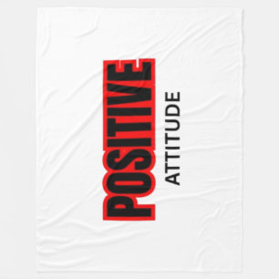 Cobertor De Velo Camiseta de Tipografia Motivacional Atitude Positi