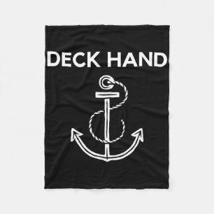 Cobertor De Velo Camiseta Deck Hand Barco e Vela