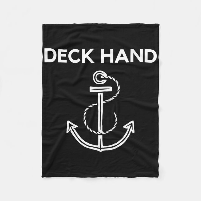 Cobertor De Velo Camiseta Deck Hand Barco e Vela (Frente)