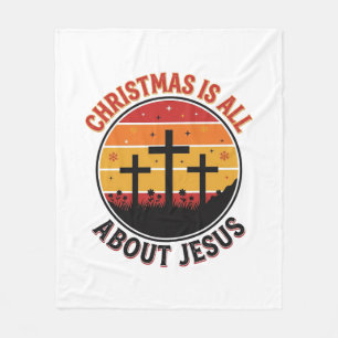 Cobertor De Velo Camiseta Desenho Cruz do Pôr do Sol Jesus Natal Cr
