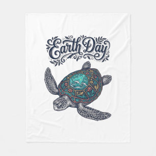 Cobertor De Velo Camiseta Desenho de Gravura Vintage de Tartaruga M
