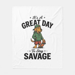 Cobertor De Velo Camiseta Desenho Gravura Vintage Savage Dog_1