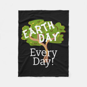 Cobertor De Velo Camiseta Dia da Terra Todos os Dias Vá Verde Salve