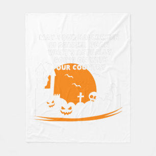 Cobertor De Velo Camiseta do Dia de as Bruxas engraçado - USA Hallo
