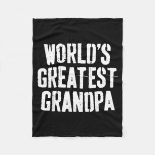 Cobertor De Velo Camiseta do Melhor Avô do Mundo Papai Dia dos Pais
