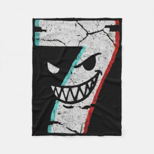 Cobertor De Velo Camiseta do Número 7 Mau - Piada do 7 Comeu 9 Meme