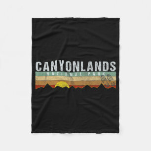 Cobertor De Velo Camiseta do Parque Nacional Canyonlands - Camping