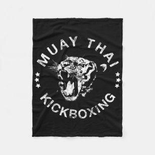 Cobertor De Velo Camiseta do Tigre de Muay Thai Kickboxing