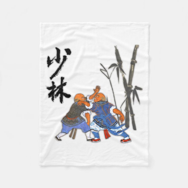 Cobertor De Velo Camiseta dos Monges Shaolin  (Frente)