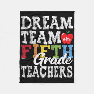Cobertor De Velo Camiseta dos Professores do Quinto Ano Dream Team 