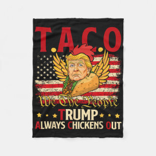 Cobertor De Velo Camiseta engraçada da brincadeira do taco de Trump