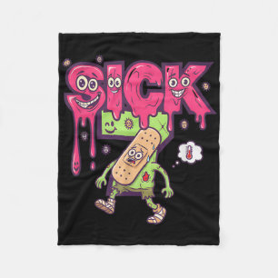 Cobertor De Velo Camiseta engraçada do meme sete doente seis sete b
