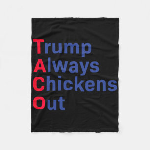 Cobertor De Velo Camiseta engraçada do Taco Trump Tee Trump Sempre