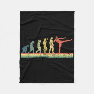 Cobertor De Velo Camiseta engraçada presente evolução Kickboxing Ki