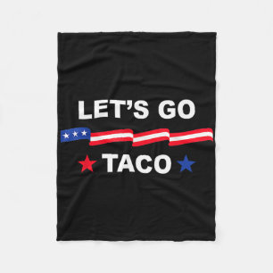 Cobertor De Velo Camiseta engraçada Trump sempre foge Vamos lá Taco