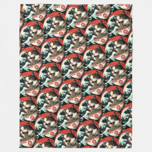 Cobertor De Velo Camiseta Estilo Vintage de Arte Japonês Ramen de G