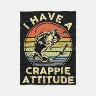 Cobertor De Velo Camiseta Eu Tenho Uma Atitude Crappie Byss Pai Pei