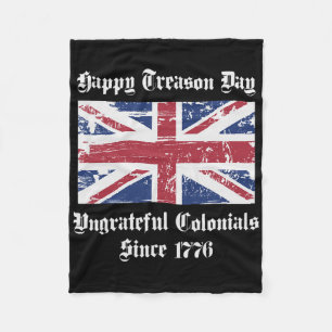 Cobertor De Velo Camiseta Feliz Dia da Traição Coloniais Ingratos 4