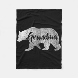 Cobertor De Velo Camiseta Feminina Grandma Bear Outdoors Family Tee