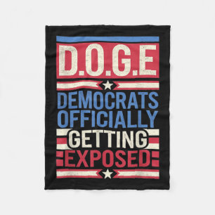 Cobertor De Velo Camiseta Gráfica D.o.g.e Doge Eficiência Anti-gove