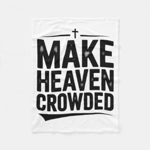 Cobertor De Velo Camiseta Gráfica de Design Vintage Make Heaven Cro
