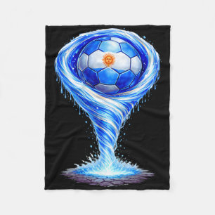 Cobertor De Velo Camiseta Gráfica Tornado Bandeira Argentina