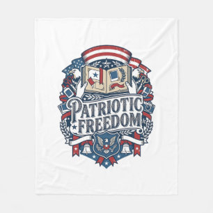 Cobertor De Velo Camiseta Gráfica Vetorial Patriótica de Scrapbooke