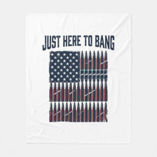 Cobertor De Velo Camiseta Gráfica Vintage Engraçada Bandeira Bala P